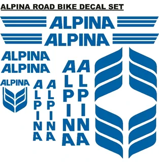 Alpina bicycle frame stickers decals vinyl graphics