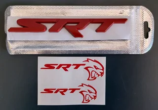 Hellcat / SRT metal badges stickers decals