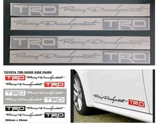 Toyota TRD Racing Development lower door stickers decals