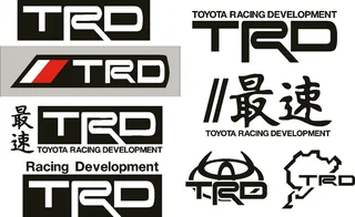 Toyota TRD Racing Development lower door stickers decals