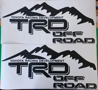 Toyota TRD Racing Development lower door stickers decals