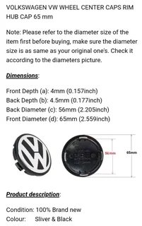 VW wheel centre caps, badges, emblems decals stickers key rings