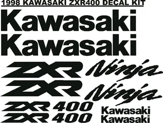 Kawasaki ZXR 400 decals stickers sets