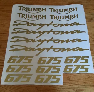 2010 Triumph Daytona 675 Special Edition decals sticker sets