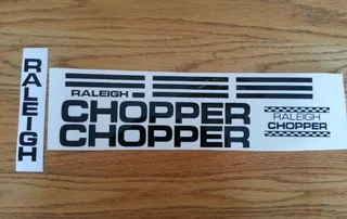 Raleigh Chopper Decals stickers sets