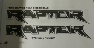 Ford Raptor Ranger badges emblems stickers decals