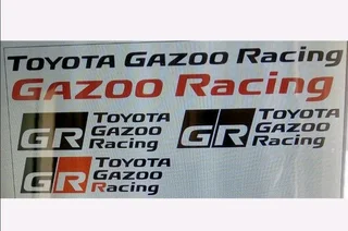 Gazoo Racing badges emblems decals stickers