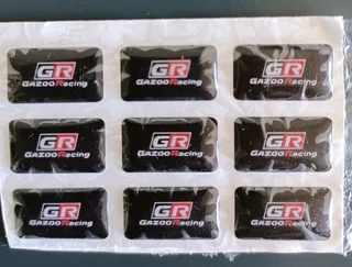 Gazoo Racing Toyota emblems badges decals stickers