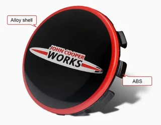 JCW Mini wheel centre caps emblems