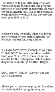 BMW ICOM D Module diagnostic cable
