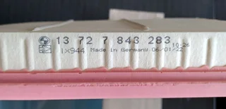 Pair off new BMW M series air filters