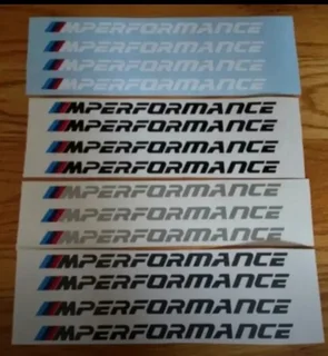 BMW M performance stickers decals badges emblems