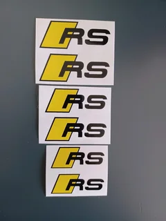 Audi RS brake caliper stickers decals sets
