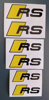 Audi RS brake caliper stickers decals sets
