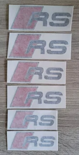 Audi RS brake caliper stickers decals sets