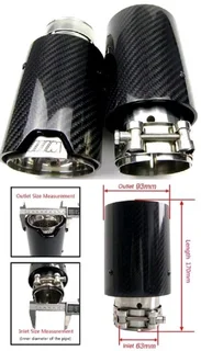 BMW F30 exhaust tips