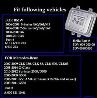 Land Rover Range Rover xenon headlight ballast control module