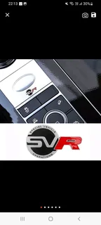 Range Rover SVR badges emblems decals stickers