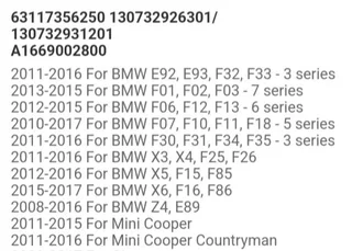 BMW F30 F31 F34 GT headlight xenon ballast control module