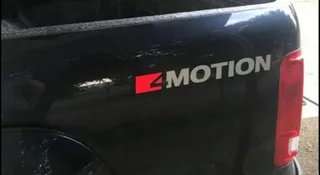 VW Amarok 4 MOTION rear side stickers decals badges emblems
