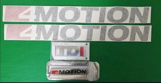 VW Amarok 4 MOTION rear side stickers decals badges emblems