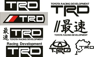 Toyota TRD car bakkie stickers badges emblems decals