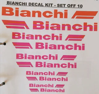 Bianchi frame head tube stick on badges