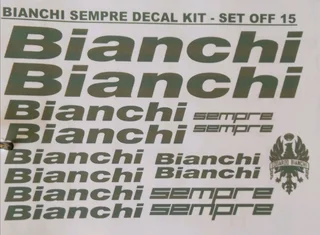 Bianchi frame head tube stick on badges