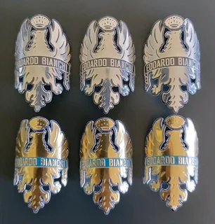 Bianchi head tube stick on aluminium badge