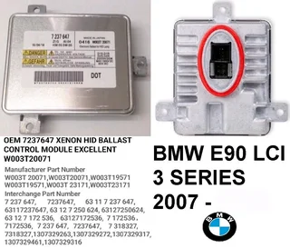 BMW E90 headlight ballast control module