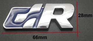 VW R line badges emblems