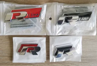 VW R line badges emblems