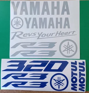 Yamaha YZF R3 declas stickers badges