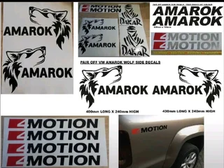 VW 4 MOTION emblems badges decals stickers.