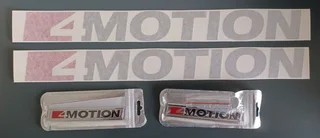 Vw 4 Motion Emblems Badges Decals Stickers.