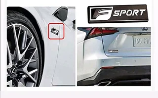 Lexus Aluminium 3D badges emblems decals stickers
