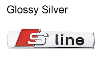 Audi S Line chrome metal badges emblems