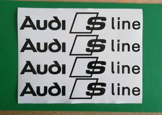 Audi S Line chrome metal badges emblems