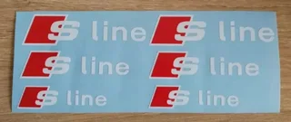 Audi S Line grille and fender badges decals stickers