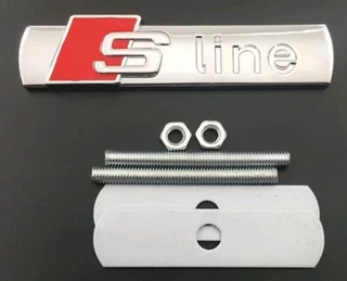 Audi S Line grille and fender badges decals stickers
