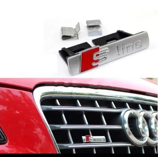 Audi S Line grille and fender badges decals stickers