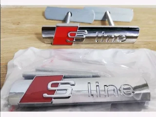Audi S Line grille and fender badges decals stickers