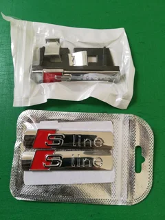 Audi S Line grille and fender badges decals stickers