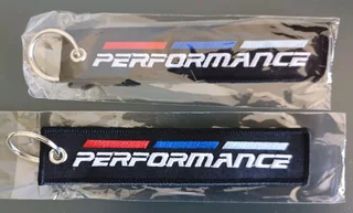 BMW leather and chrome keyrings