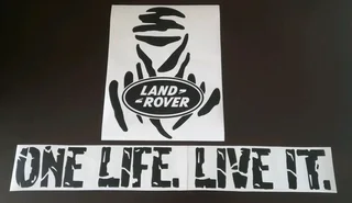 Land Rover decals stickers badges emblems