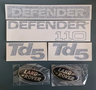 Land Rover decals stickers badges emblems