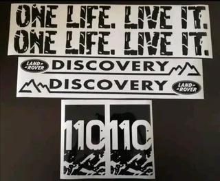 Land Rover decals stickers badges emblems
