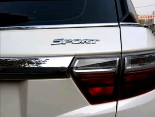 Chrome ABS back and fender SPORTS badges emblems