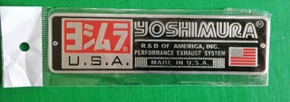 Yoshimura exhaust silencer badges emblems plates stickers