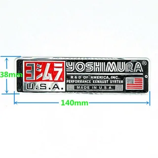 Yoshimura exhaust silencer badges emblems plates stickers